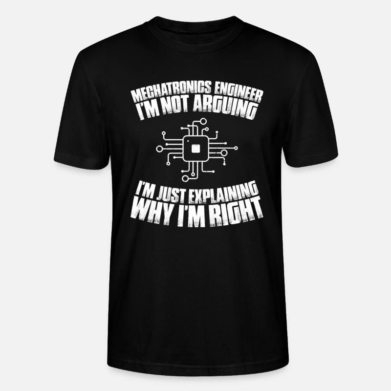 Mechatronics Technician Mechatronics Engineer - Stanley/Stella CRAFTER Unisex Organic T-Shirt - black