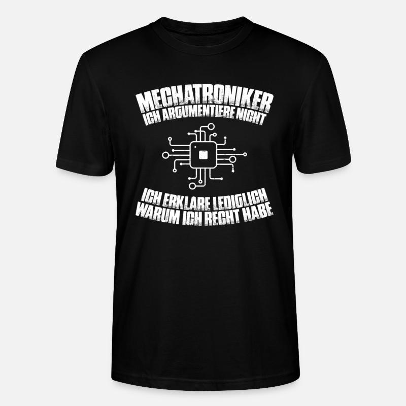 Mechatroniker Mechatronik Mechatronics Engineer - Stanley/Stella CRAFTER Unisex Organic T-Shirt - black