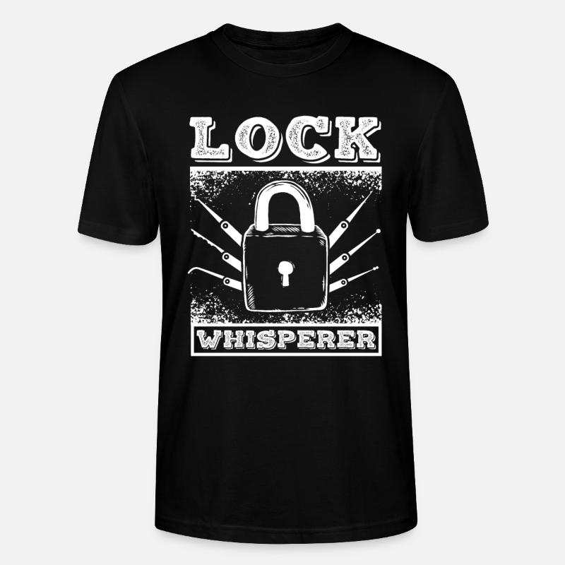 Lock whisperer locksmith - Stanley/Stella Unisex Bio-T-Shirt CRAFTER - Schwarz