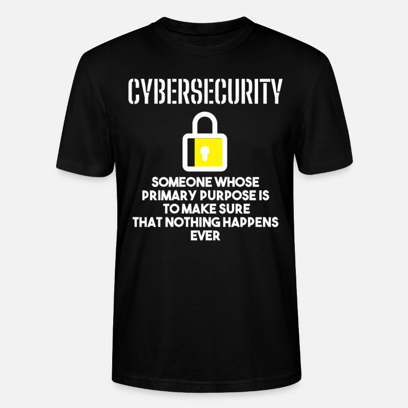 Cybersecurity - IT-Sicherheit Informatiker - Stanley/Stella Unisex Bio-T-Shirt CRAFTER - Schwarz