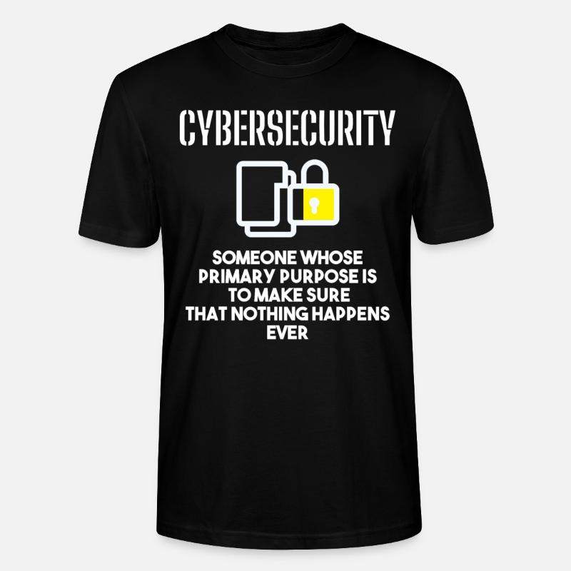 Cybersecurity - IT Security Computer Scientists - Stanley/Stella CRAFTER Unisex Organic T-Shirt - black