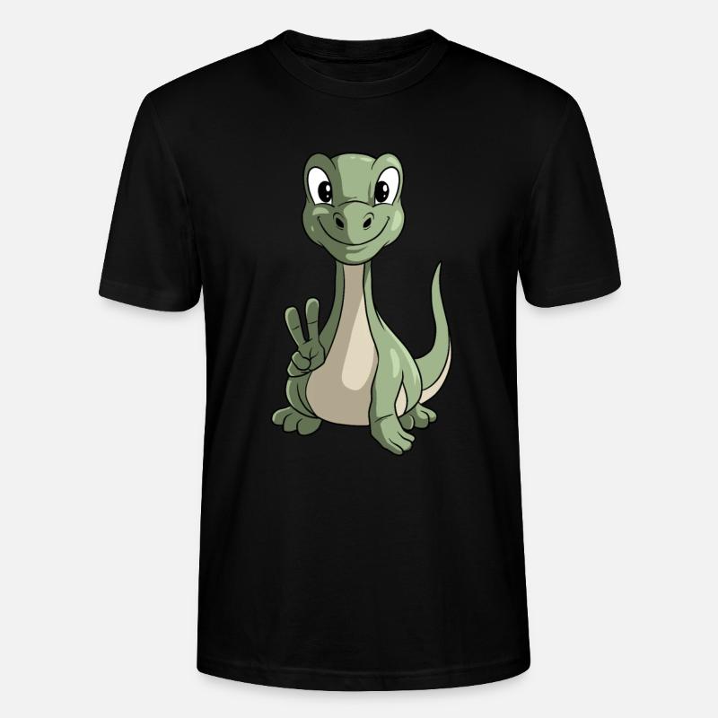 Brachiosaurus Dinosaurier - Stanley/Stella Unisex Bio-T-Shirt CRAFTER - Schwarz