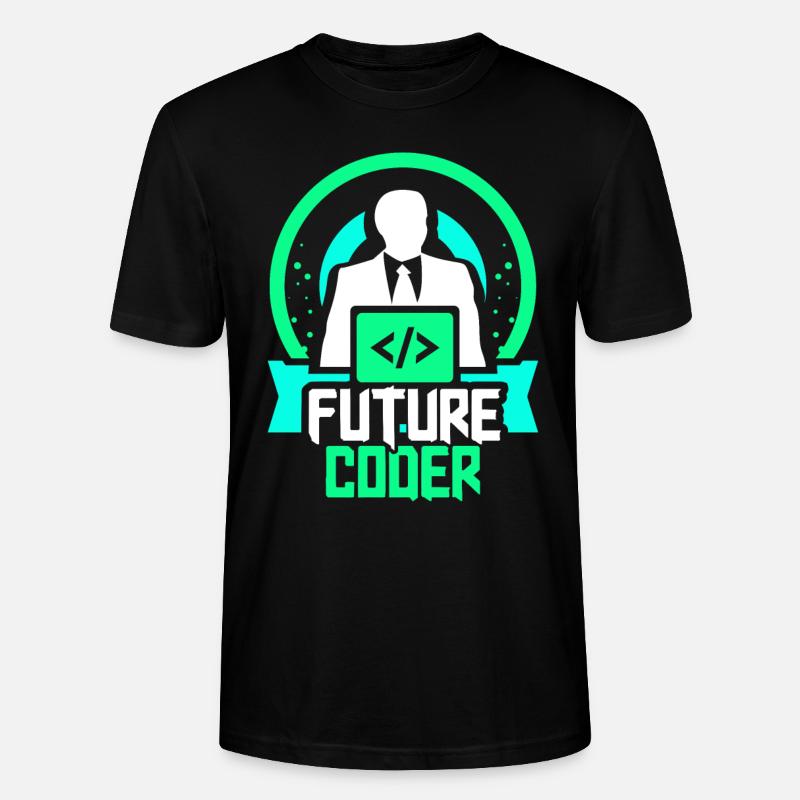 Zukünftiger Coder Coding Programmierer Code - Stanley/Stella Unisex Bio-T-Shirt CRAFTER - Schwarz