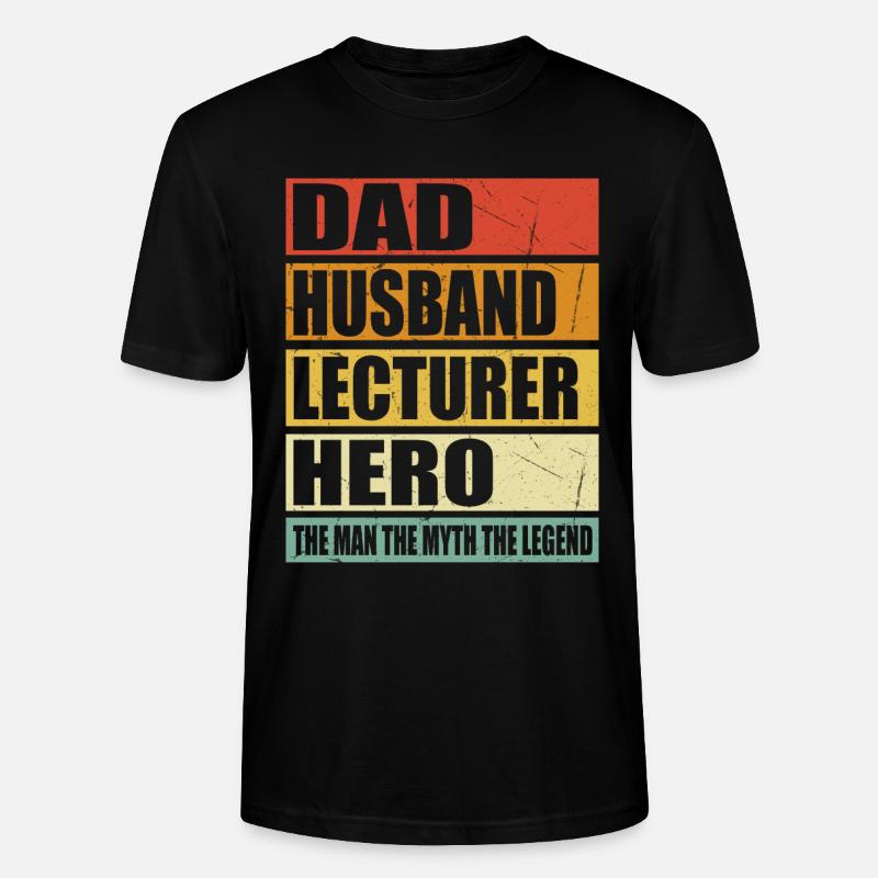 Vater Ehemann Dozent Held - Stanley/Stella Unisex Bio-T-Shirt CRAFTER - Schwarz