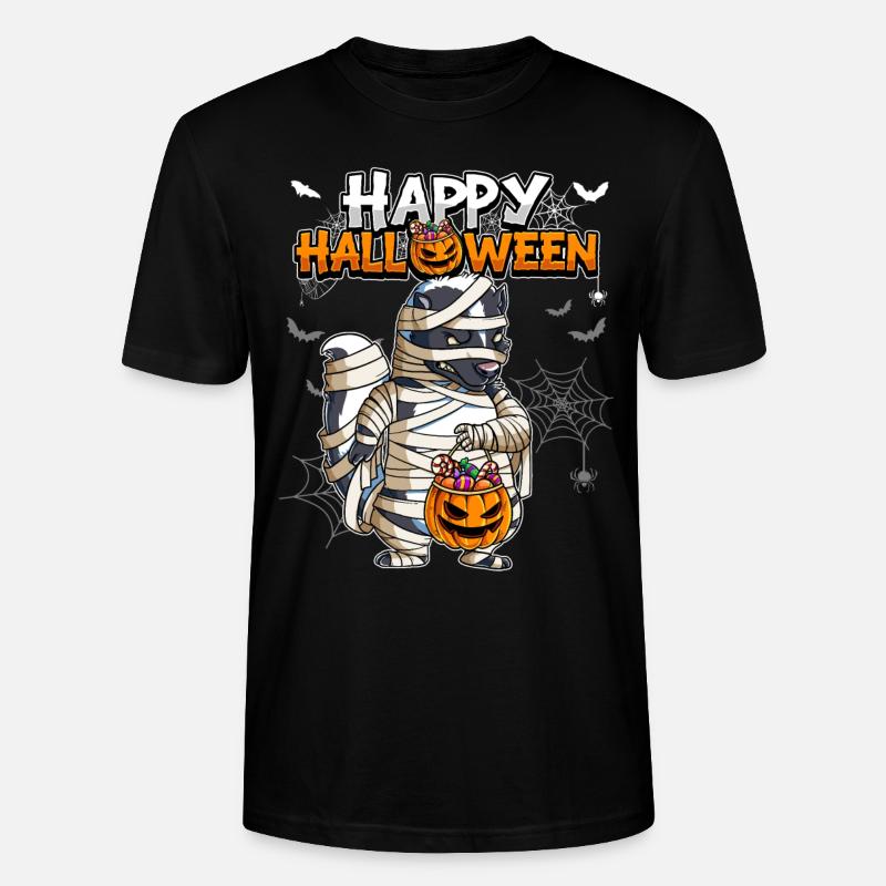 Maman mouffette d’Halloween - T-shirt bio CRAFTER Stanley Stella Unisexe - noir
