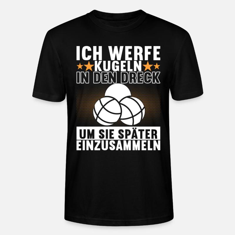 Boule Boulespieler - Stanley/Stella Unisex Bio-T-Shirt CRAFTER - Schwarz