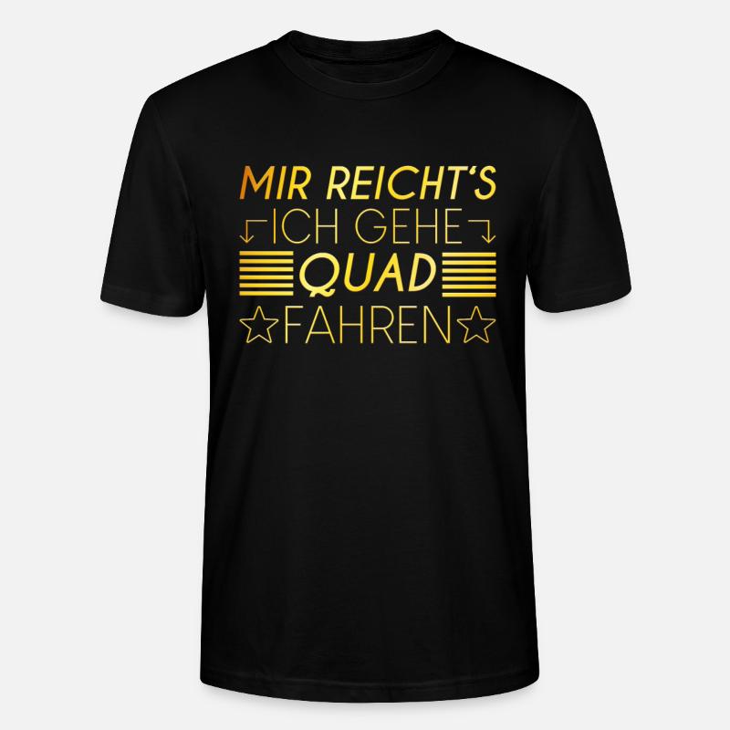Quad Spruch - Stanley/Stella Unisex Bio-T-Shirt CRAFTER - Schwarz