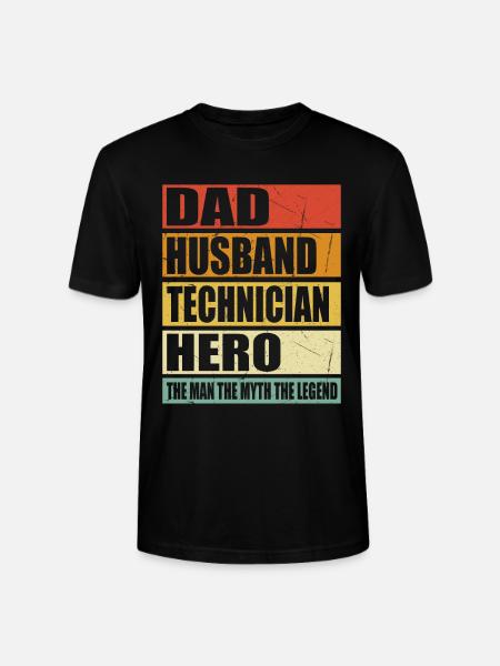 Vater Ehemann Techniker Held - Stanley/Stella Unisex Bio-T-Shirt CRAFTER - Schwarz