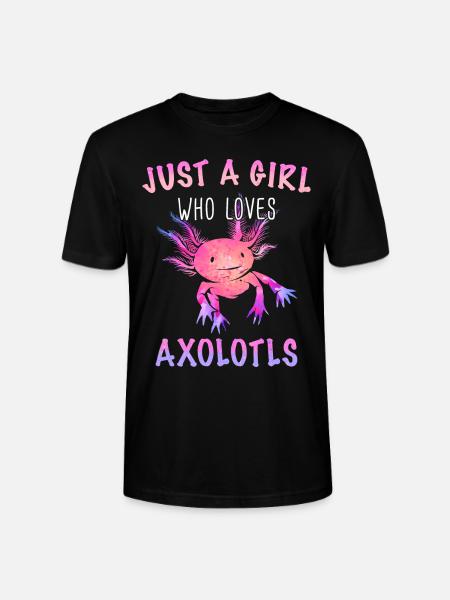 Axolotl Fish - Stanley/Stella CRAFTER Unisex Organic T-Shirt - black