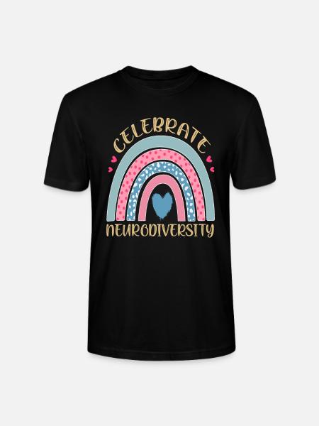Celebrate Neurodiversity Neurodiversity Quotes - Stanley/Stella CRAFTER Unisex Organic T-Shirt - black