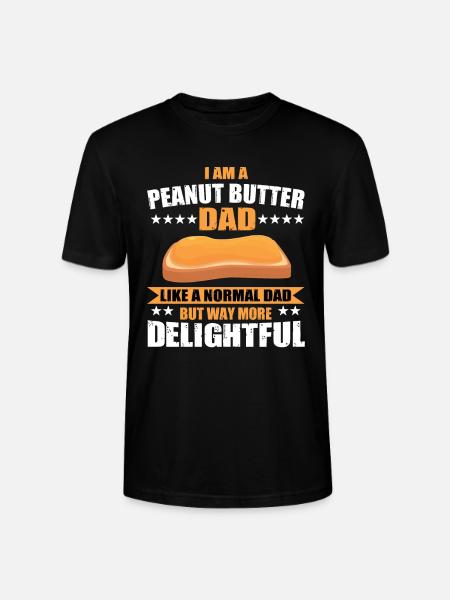 Funny Peanut Butter Dad - Stanley/Stella CRAFTER Unisex Organic T-Shirt - black