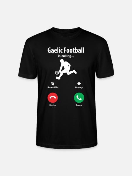Der Gälische Fußball Ruft - Stanley/Stella Unisex Bio-T-Shirt CRAFTER - Schwarz