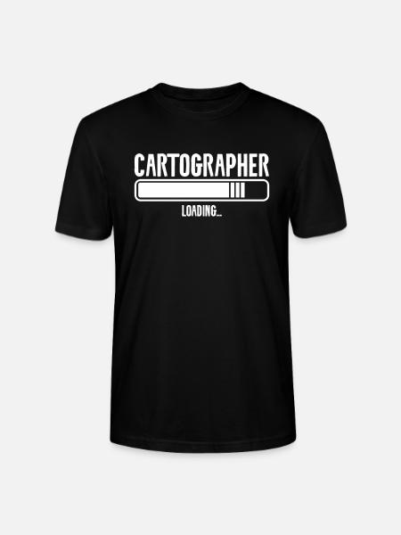 Cartographer Loading Map Making Cartography - Stanley/Stella CRAFTER Unisex Organic T-Shirt - black