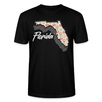 Floride - T-shirt bio CRAFTER Stanley Stella Unisexe - noir - Devant - Alina (178cm) & Michal (187cm)