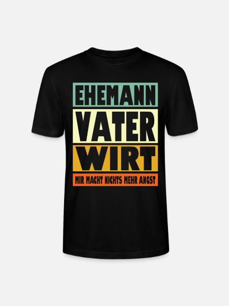 Wirt Vater Ehemann Held - Stanley/Stella Unisex Bio-T-Shirt CRAFTER - Schwarz