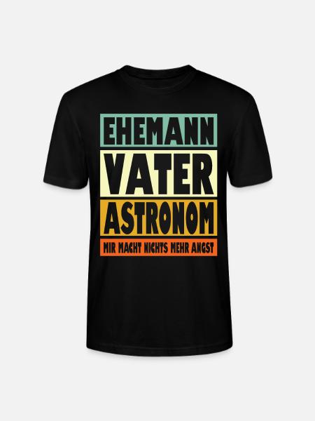 Astronom Vater Ehemann Held - Stanley/Stella Unisex Bio-T-Shirt CRAFTER - Schwarz