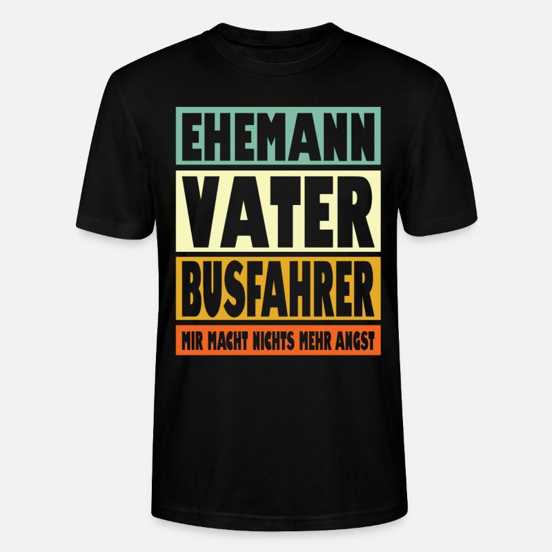 Bühnenbauer Vater Ehemann Held - Stanley/Stella Unisex Bio-T-Shirt CRAFTER - Schwarz