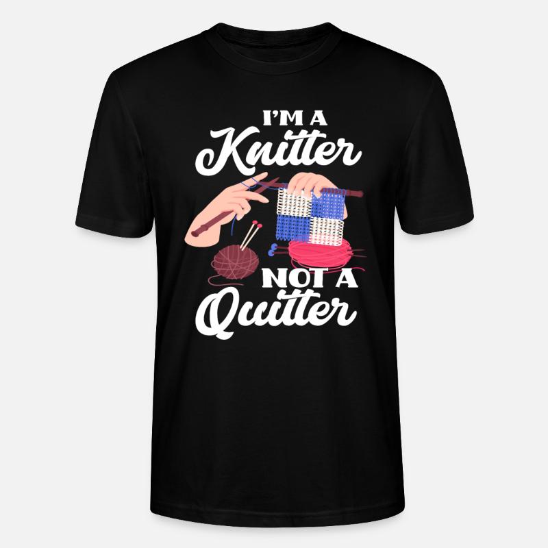 Stricken - Stanley/Stella Unisex Bio-T-Shirt CRAFTER - Schwarz