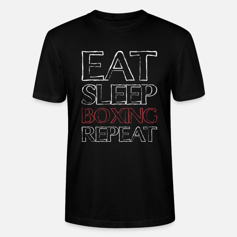 Eating Sleeping Boxes - Stanley/Stella CRAFTER Unisex Organic T-Shirt - black