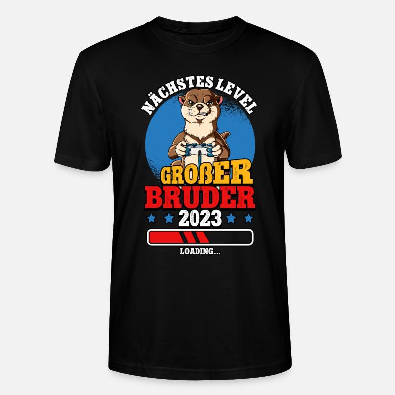 Nächstes Level Großer Bruder 2023 - Stanley/Stella Unisex Bio-T-Shirt CRAFTER - Schwarz