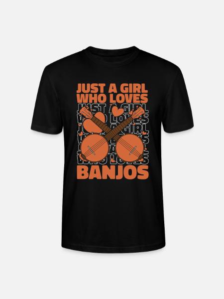 Banjo Instrument - Stanley/Stella CRAFTER Unisex Organic T-Shirt - black