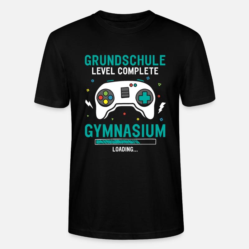 Grundschule Level Complete Gymnasium Loading - Stanley/Stella Unisex Bio-T-Shirt CRAFTER - Schwarz