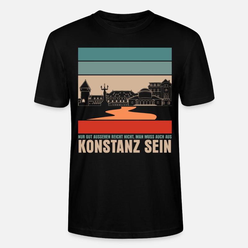 Konstanz Bodensee Witz Konstanzer - Stanley/Stella Unisex Bio-T-Shirt CRAFTER - Schwarz