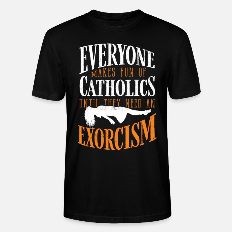 Catholiques, Église, Exorcisme - T-shirt bio CRAFTER Stanley Stella Unisexe - noir