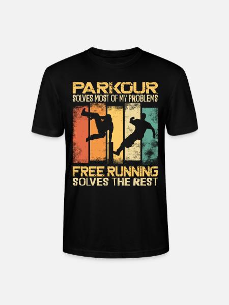 Parkour Free Running Traceur - Stanley/Stella CRAFTER Unisex Organic T-Shirt - black
