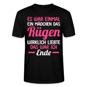 Ostsee Rügen - Stanley/Stella Unisex Bio-T-Shirt CRAFTER - Schwarz - Vorne - Alina (178cm) & Michal (187cm)