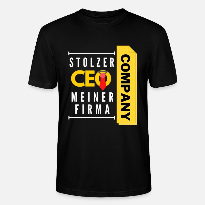 stolzer CEO meiner Firma - Stanley/Stella Unisex Bio-T-Shirt CRAFTER - Schwarz