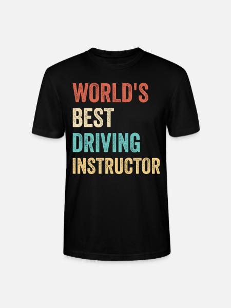 Weltbester Fahrlehrer Fahrschule - Stanley/Stella Unisex Bio-T-Shirt CRAFTER - Schwarz