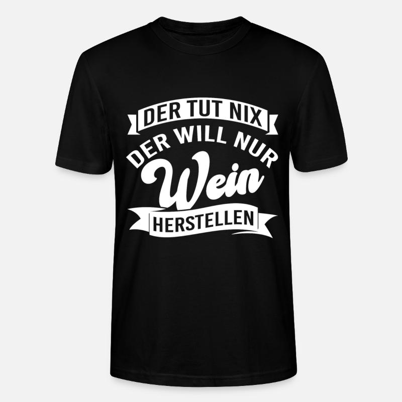 Winzer Wein herstellen Weinbauer - Stanley/Stella Unisex Bio-T-Shirt CRAFTER - Schwarz