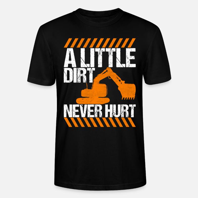 Baustelle Bagger Baggerfahrer - Stanley/Stella Unisex Bio-T-Shirt CRAFTER - Schwarz