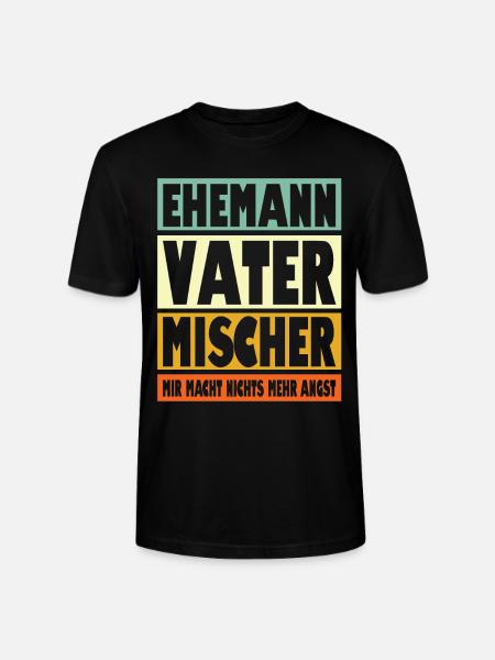 Mischer Vater Ehemann Held - Stanley/Stella Unisex Bio-T-Shirt CRAFTER - Schwarz