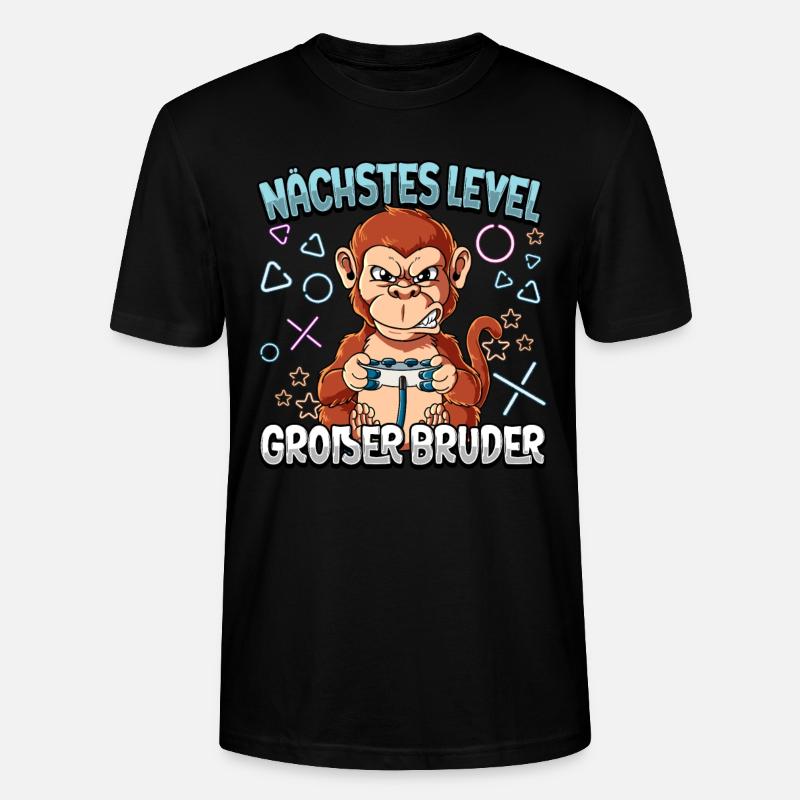 Nächstes Level Großer Bruder - Stanley/Stella Unisex Bio-T-Shirt CRAFTER - Schwarz