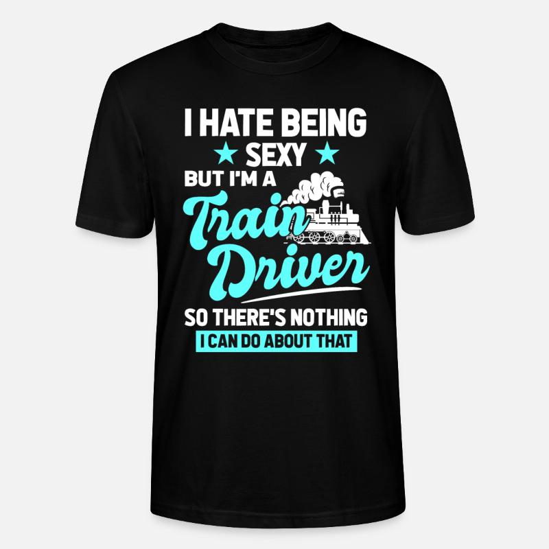 Operator Rail Trainspotting Drivers - Stanley/Stella CRAFTER Unisex Organic T-Shirt - black