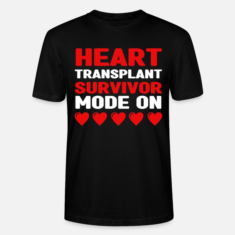 Operation Am Offen Herzen Geschenk - Stanley/Stella Unisex Bio-T-Shirt CRAFTER - Schwarz