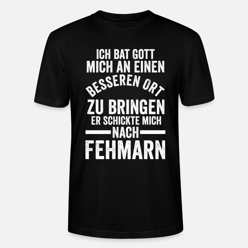 Ostsee Fehmarn - Stanley/Stella Unisex Bio-T-Shirt CRAFTER - Schwarz