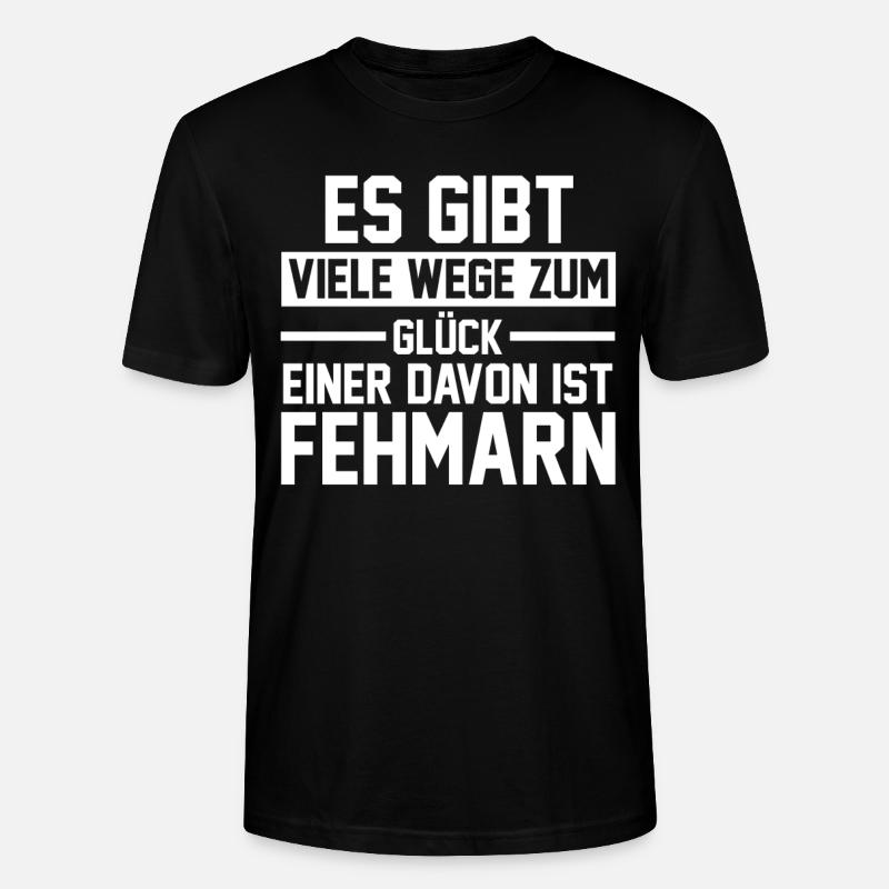 Ostsee Fehmarn - Stanley/Stella Unisex Bio-T-Shirt CRAFTER - Schwarz