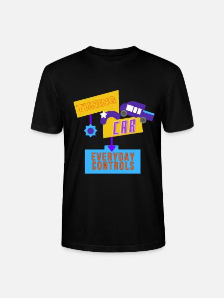 Tuning-Auto, alltägliche Kontrollen - Stanley/Stella Unisex Bio-T-Shirt CRAFTER - Schwarz