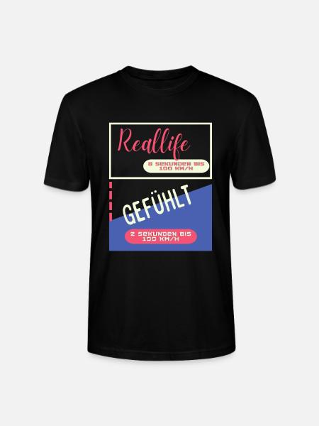 2 Sekunden bis 100 km/h - Stanley/Stella Unisex Bio-T-Shirt CRAFTER - Schwarz