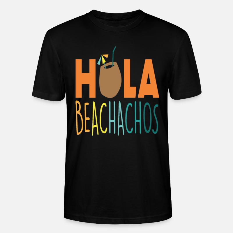 Hola Beachachos Beach Citations - T-shirt bio CRAFTER Stanley Stella Unisexe - noir