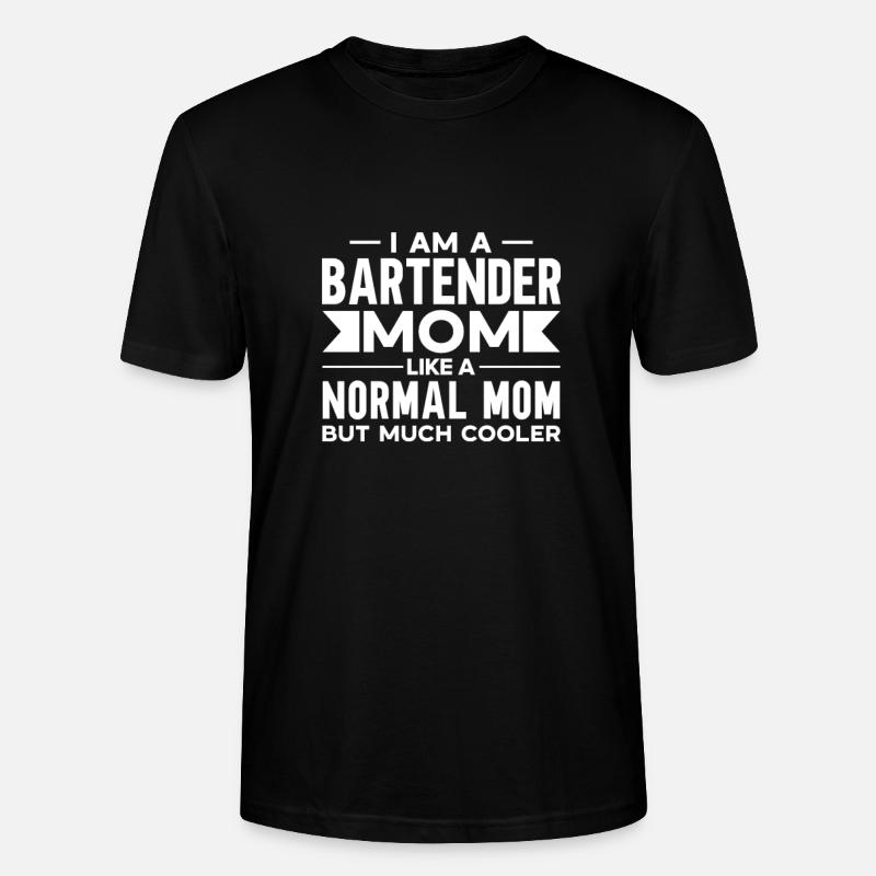 Barkeeper Geschenk Mixologist Spruch Bar - Stanley/Stella Unisex Bio-T-Shirt CRAFTER - Schwarz