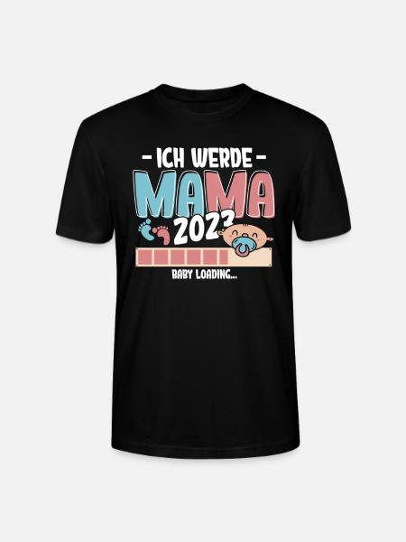 Ich werde Mama 2023 Loading - Stanley/Stella Unisex Bio-T-Shirt CRAFTER - Schwarz