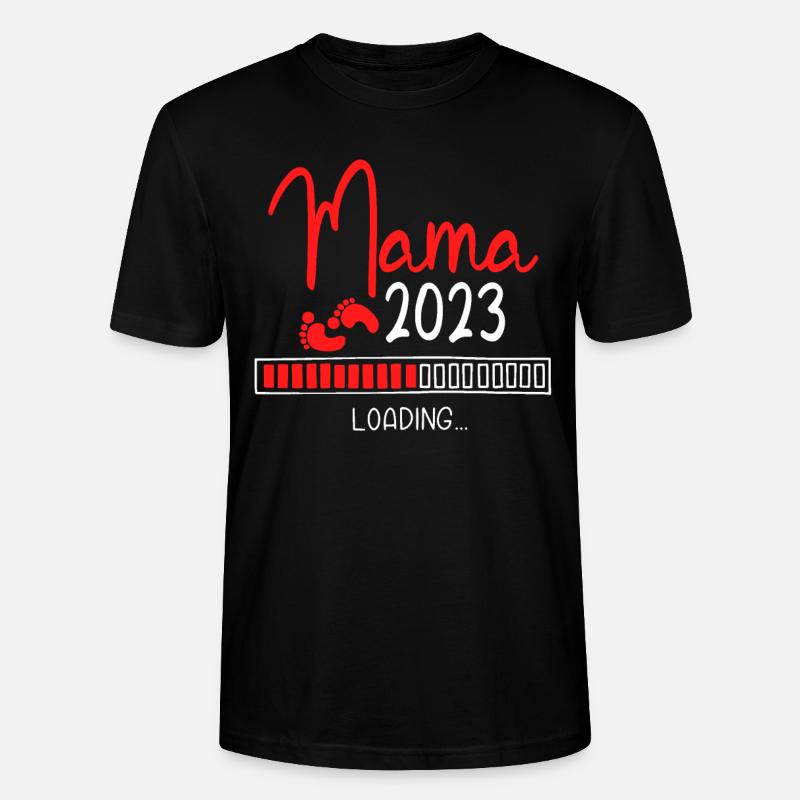 Werdende Mama 2023 Loading - Stanley/Stella Unisex Bio-T-Shirt CRAFTER - Schwarz
