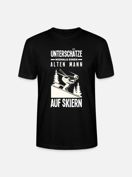 Ski Alter Mann Opa Geschenk - Stanley/Stella Unisex Bio-T-Shirt CRAFTER - Schwarz