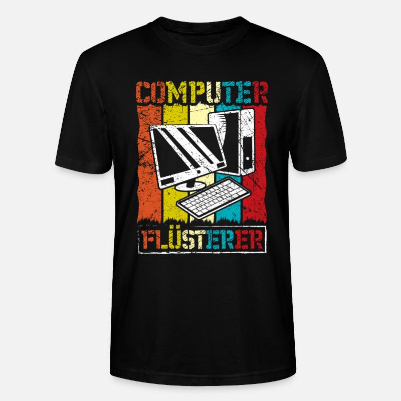 Computer Flüsterer - Stanley/Stella Unisex Bio-T-Shirt CRAFTER - Schwarz