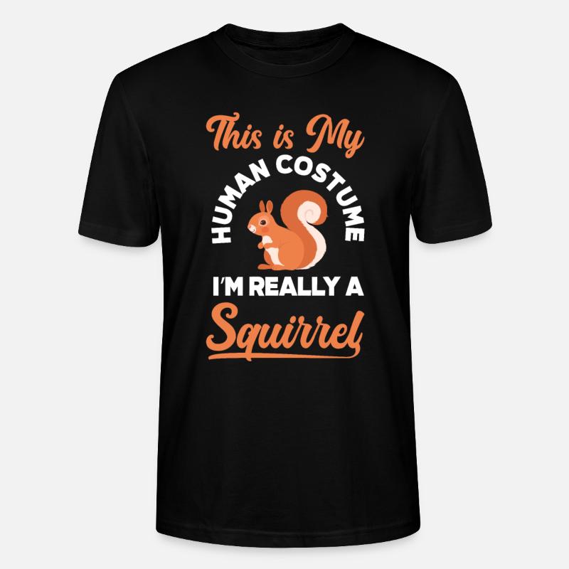Eichhörnchen - Stanley/Stella Unisex Bio-T-Shirt CRAFTER - Schwarz