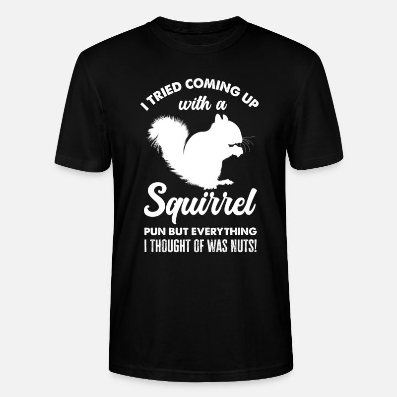 Eichhörnchen - Stanley/Stella Unisex Bio-T-Shirt CRAFTER - Schwarz